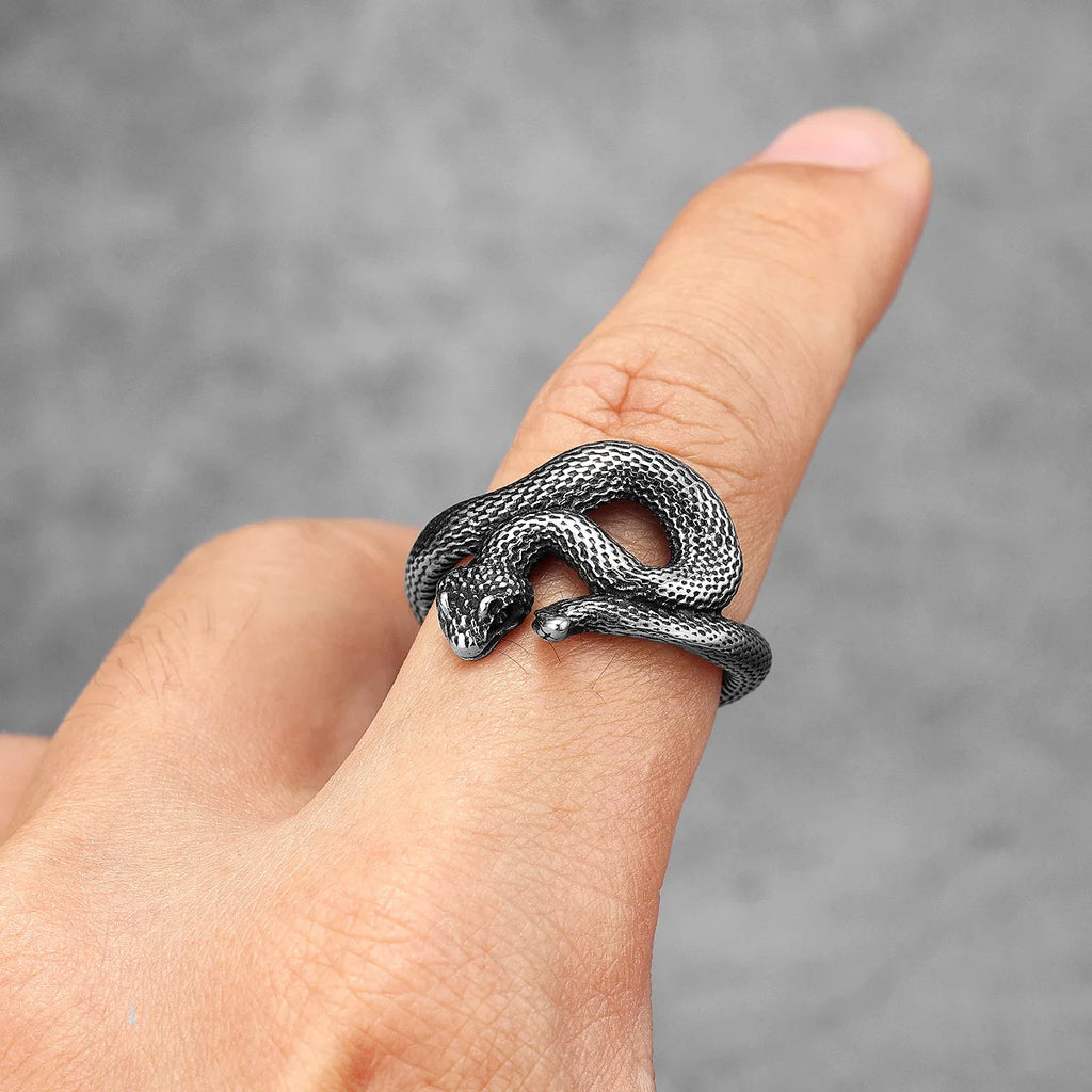 Viper Snake Ring — Stainless Steel
