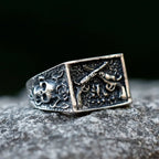 2023 NEW Men's 316L stainless-steel rings Punk Rock Gothic Pistol skull ring for teens fashion Jewelry for gift free