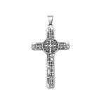 Vintage Jesus Cross Pendant — 316L Stainless Steel