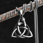 Viking Snake Pendant Necklace — Stainless Steel