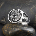 Lorraine Cross Skull Ring — 925 Silver
