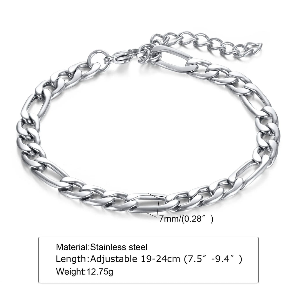 Sword Dagger Chain Link Bracelet — Stainless Steel