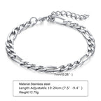 Sword Dagger Chain Link Bracelet — Stainless Steel