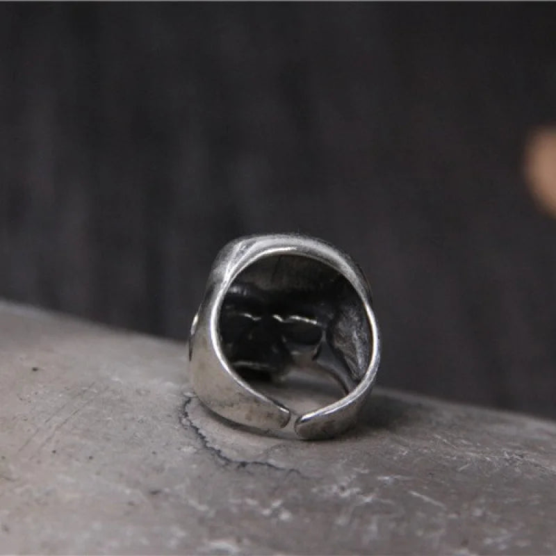Skull Ring — 925 Silver Thai Retro Punk