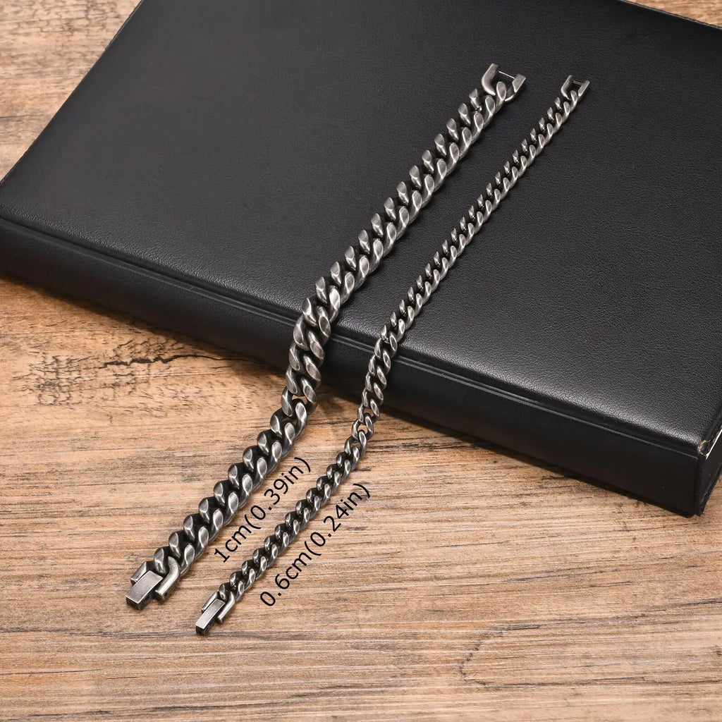 Cuban Curb Chain Bracelet 12mm — Stainless Steel
