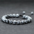 8mm Natural Stone Bracelet For Men Handmade Weaven Thread Braclet Boyfriend Gift Tibetan Buddhist Rosary Beads Braslet