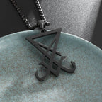 Stainless Steel Square Black Natural Stone Necklace Beautiful Geometric Polygon Pendant for Women Casual Punk Jewelry
