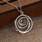 Snake Vortex Pendant Necklace — Copper