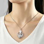 Egyptian Ankh Eagle Wings Feather Necklace — Stainless Steel
