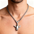 Viking Steel Pendant 316L Whale Punk Gothic