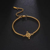 Witch Knot Irish Knot Bracelet for Women — Minimalist Two-Tone