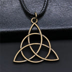 Triquetra Knot Statement Pendant Necklace