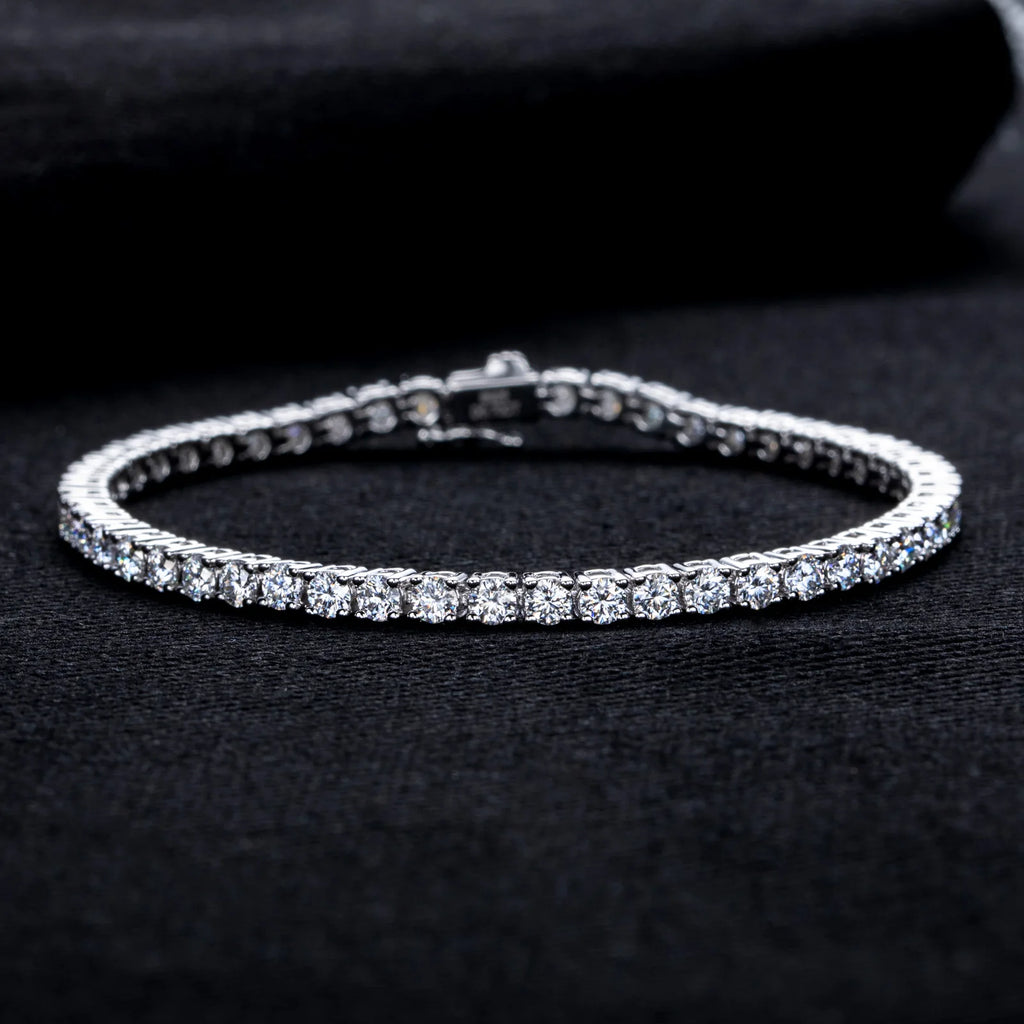 Iced Out Tennis Bracelet 3mm — 925 Silver