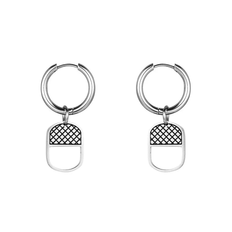 Cold Wind Stud Earrings — Stainless Steel