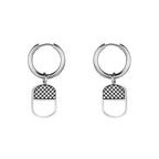 Cold Wind Stud Earrings — Stainless Steel