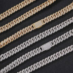 Iced Out Cuban Chain Necklace Stainless Steel 10MM