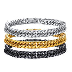Double Curb Chain Bracelet 15mm — Stainless Steel