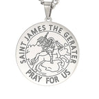 Dawapara Saint Christopher Medal Necklace Jesus Truet In You Amulet Catholic Jewelry Travelers Driver Gifts Stainless