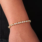 Black Star Tennis Bracelet Statement