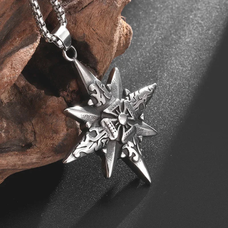 Retro Domineering Nordic Battle Ax Pendant Necklace for Men and Women Punk Pendant Lucky Amulet Jewelry Gift