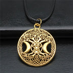 Pentagram Pendant Necklace for Men 45cm Chain