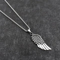 Angel Wings Steel Pendant American Simplicity