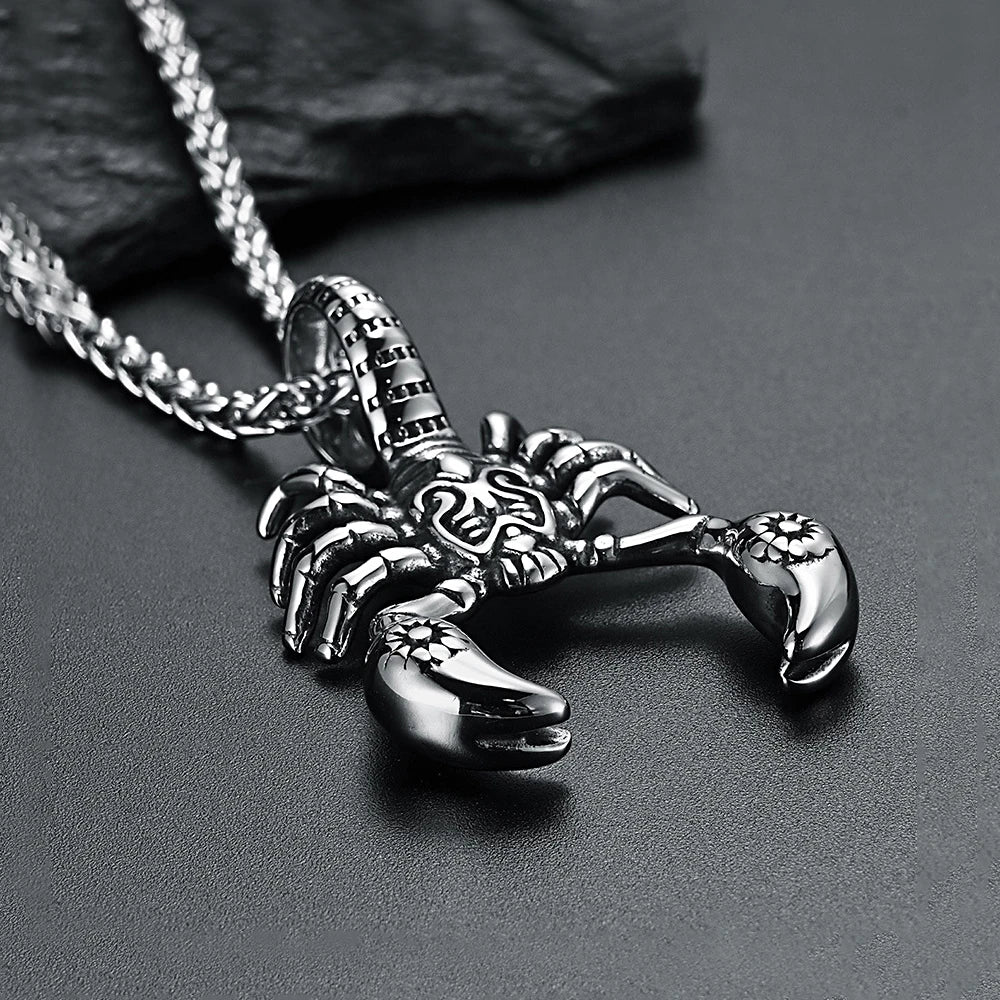 Scorpion Pendant Necklace — 316L Stainless Steel