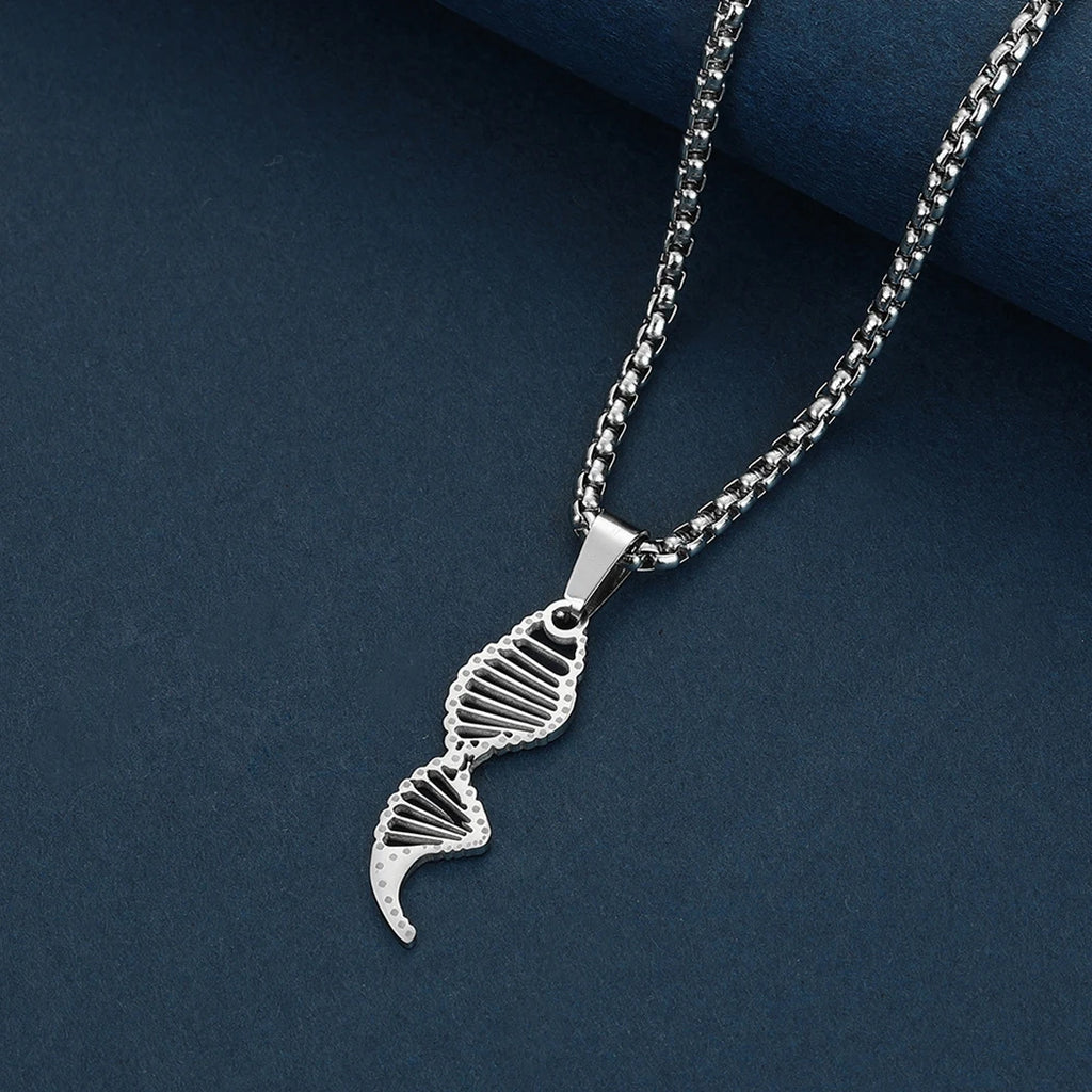 DNA Strand Pendant Necklace