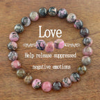 Multi-Color Bead Bracelet with Adjustable Length