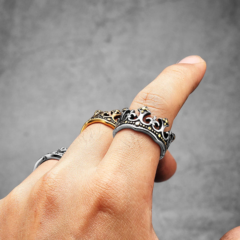 Crown Ring — Stainless Steel
