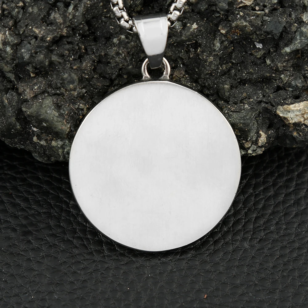 Odin Steel Pendant Vintage Vikings Piracy Nordic