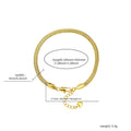Gold Snake Bracelet Adjustable Statement