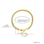 Gold Snake Bracelet Adjustable Statement