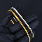 18K Gold Link Chain Bracelet Stainless Steel 4MM
