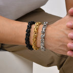 Byzantine Chunky Braided Bracelet 8mm — Stainless Steel
