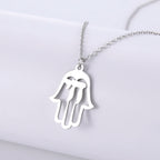 Dawapara Hebrew Letter Hai Chai Necklace Sign of Life Stainless Steel Jewelry Traditional Religious Judaic Jewish Hanukkah Gift