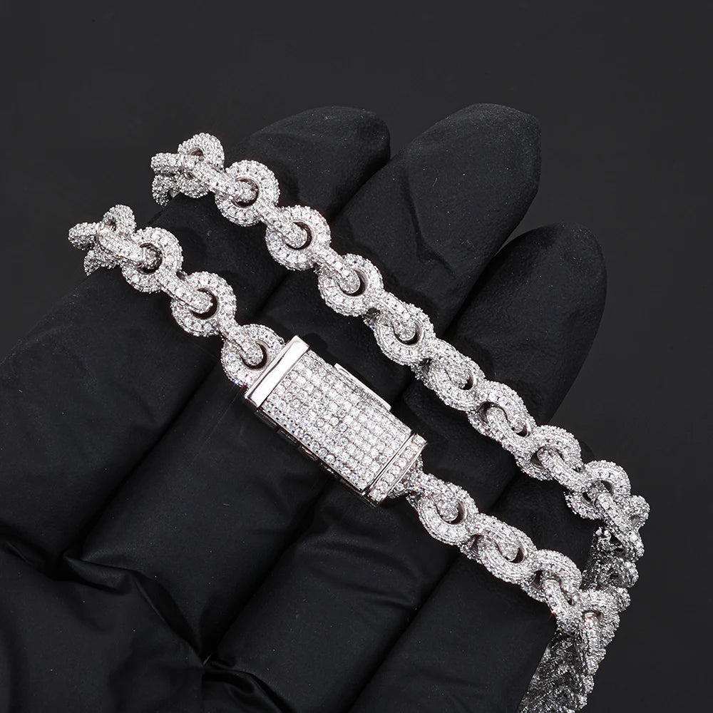 Iced Out Cuban Necklace Stainless Steel O-Chain