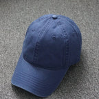 Oversized Cotton Baseball Cap — Adjustable Fit