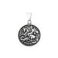 Saint George Dragon Pendant — Stainless