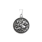 Saint George Dragon Pendant — Stainless