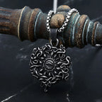 Eye of God Stainless Steel Pendant Necklace
