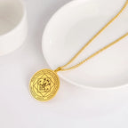 Mammon Talisman Pendant Necklace — Gold