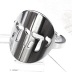 Tetragrammaton Yahweh Hebrew God Name Ring — Stainless Steel