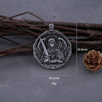 St. Michael Cross Pendant Necklace — Stainless Steel