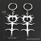 Ghost Silver Earrings Gothic Ghostemane Drop Long