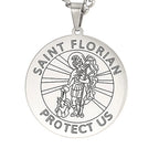 Dawapara Saint Christopher Medal Necklace Jesus Truet In You Amulet Catholic Jewelry Travelers Driver Gifts Stainless