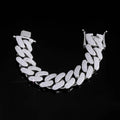Iced Out Cuban Chain Necklace Stainless Steel 22MM