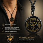 Archangel Black Pendant Necklace