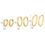 Minimal Hoop Earring — Stainless Steel