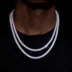 Gold VVS Moissanite Cuban Necklace 6MM